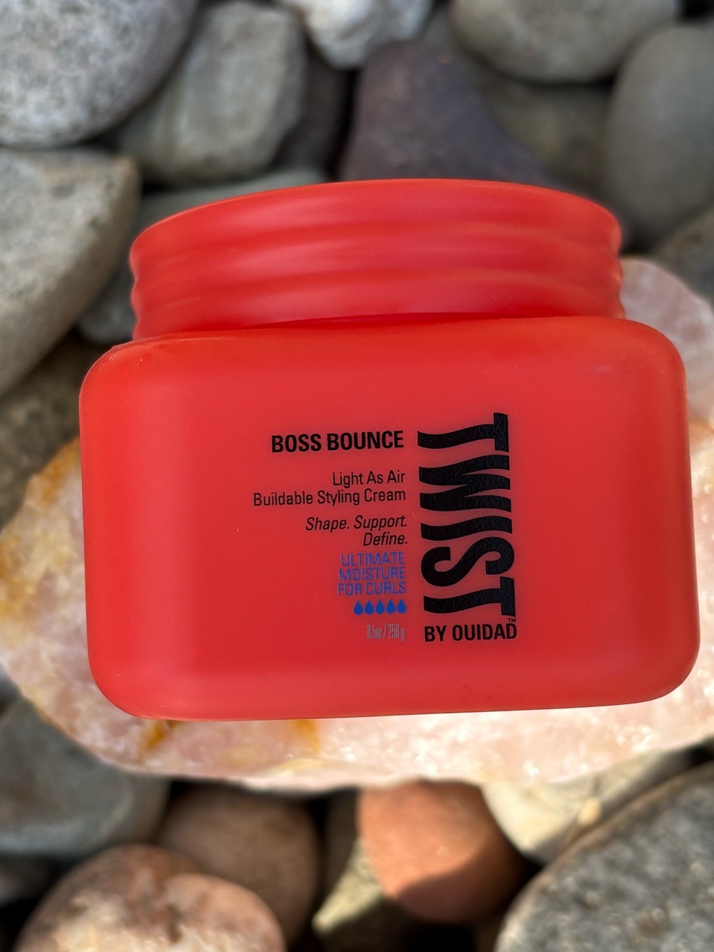 Twist Boss Bounce Light As Air Buildable Styling Cream By Ouidad 8.5oz 75% Full